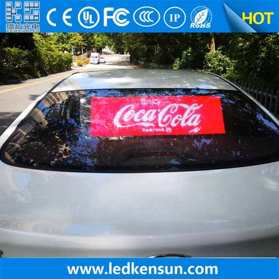 Visor de alta definição de sinal LED para carro com economia de energia