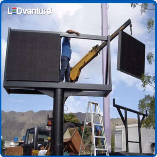 Aluguel de publicidade ao ar livre em cores internas Curvo SMD Janela para TV Tela LED