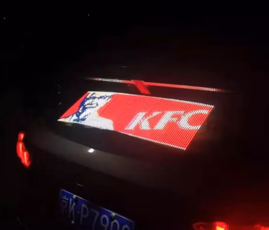 Visor de alta definição para janela traseira de carro com economia de energia